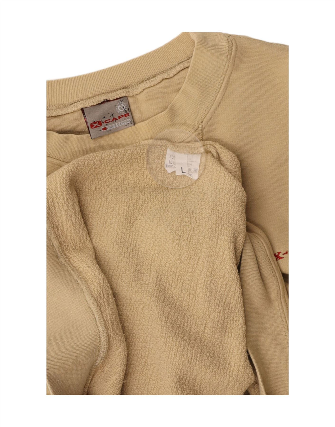 X-CAPE Sweat-Shirt Homme Grand Coton Beige
