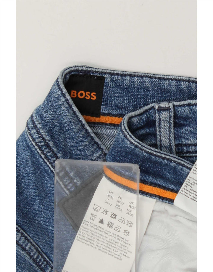 Hugo Boss Jean Slim W36 L32 Bleu Coton Homme