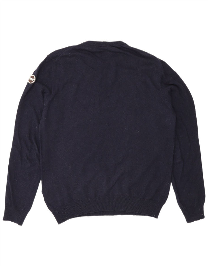 Colmar Pull Col Ras Du Cou Grand Bleu Marine Polyamide Homme