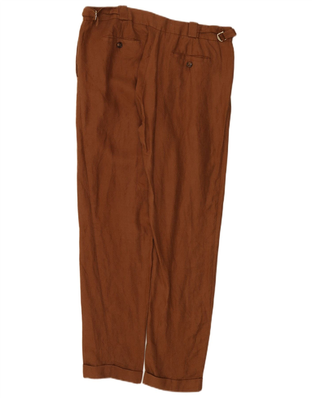 Massimo Dutti Pantalon Chino Regular Femme EU 40 Medium W30 L31 Marron