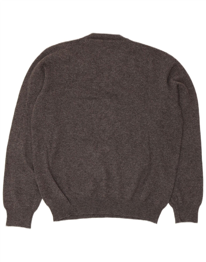 CONRAD HASSELBACH SHOES&GARMENT Pull col V pour homme Gris moyen