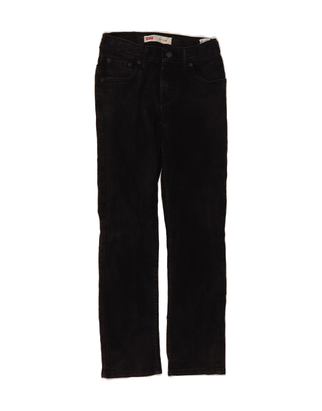 LEVI'S Boys 511 Slim Jeans 11-12 Years W26 L26 Black Polyester Vintage Levi's and Second-Hand Levi's from Messina Hembry 