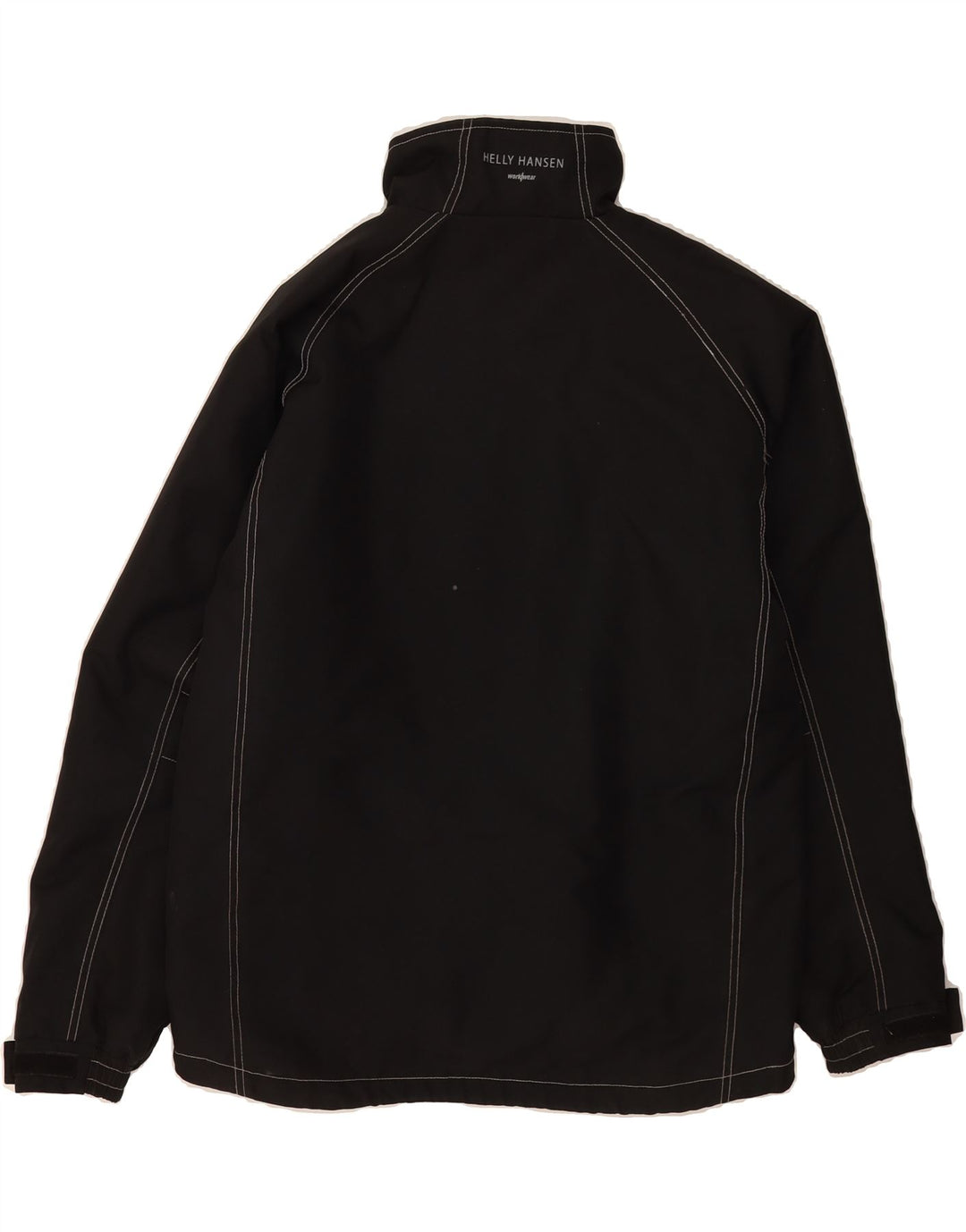 HELLY HANSEN Mens Windbreaker Jacket UK 38 Medium Black Polyester Vintage Helly Hansen and Second-Hand Helly Hansen from Messina Hembry 