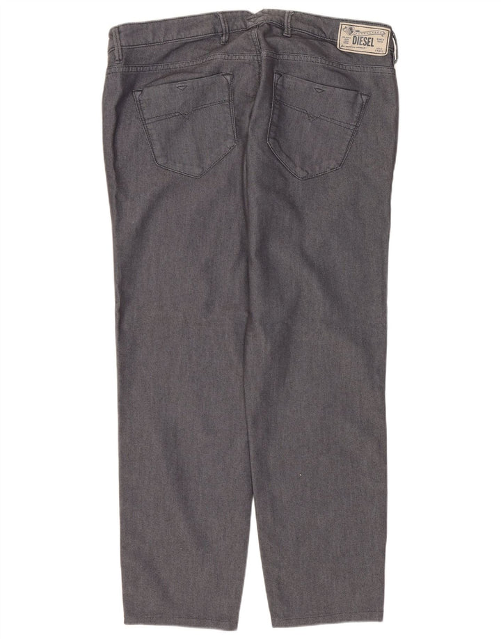 Diesel Jean Droit Femme W32 L26 Gris Coton