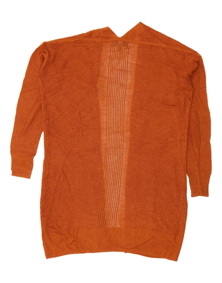 MOSSIMO Womens Oversized Longline Open Cardigan Sweater UK 6 XS Orange Vintage Mossimo and Second-Hand Mossimo from Messina Hembry 