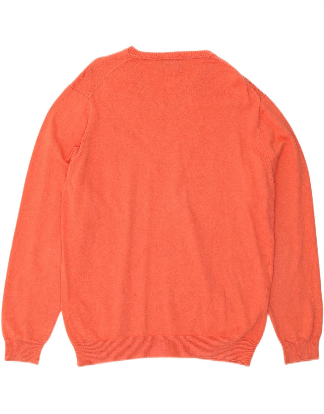 MASSIMO DUTTI Pull Col V Homme Grand Rose Coton