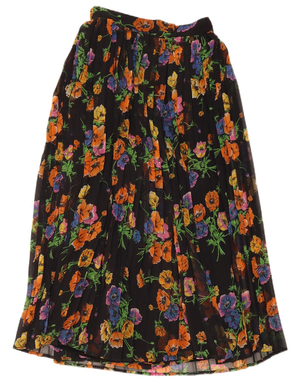 Prisma Femmes Jupes-culottes Capri Pantalon UK 10 Small W26 L20 Bleu Marine Floral