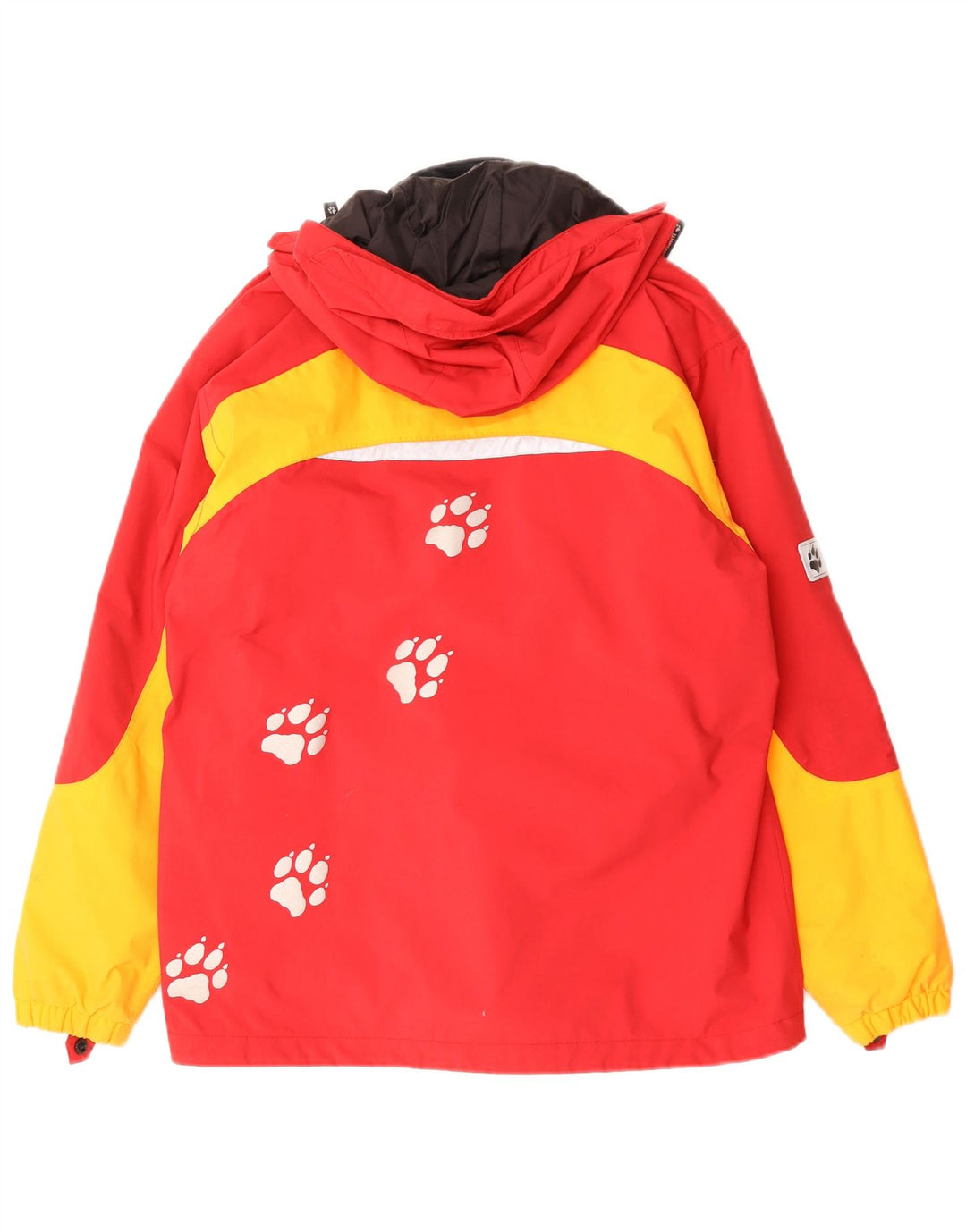 Jack Wolfskin Veste coupe-vent graphique pour garçon 15-16 ans Rouge Colourblock