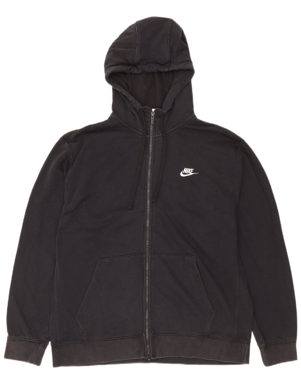 Nike Pull à capuche zippé pour homme XL en coton noir