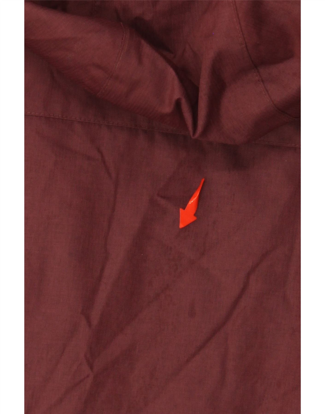 COLUMBIA Veste coupe-vent surdimensionnée à capuche pour femme UK 10 Petit Bordeaux