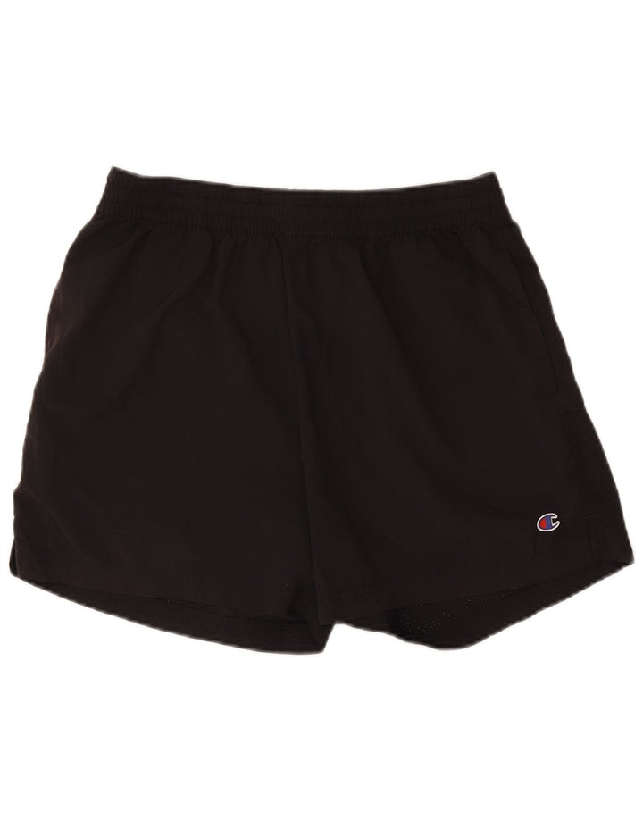 Champion Short de sport pour homme Large Noir Polyester
