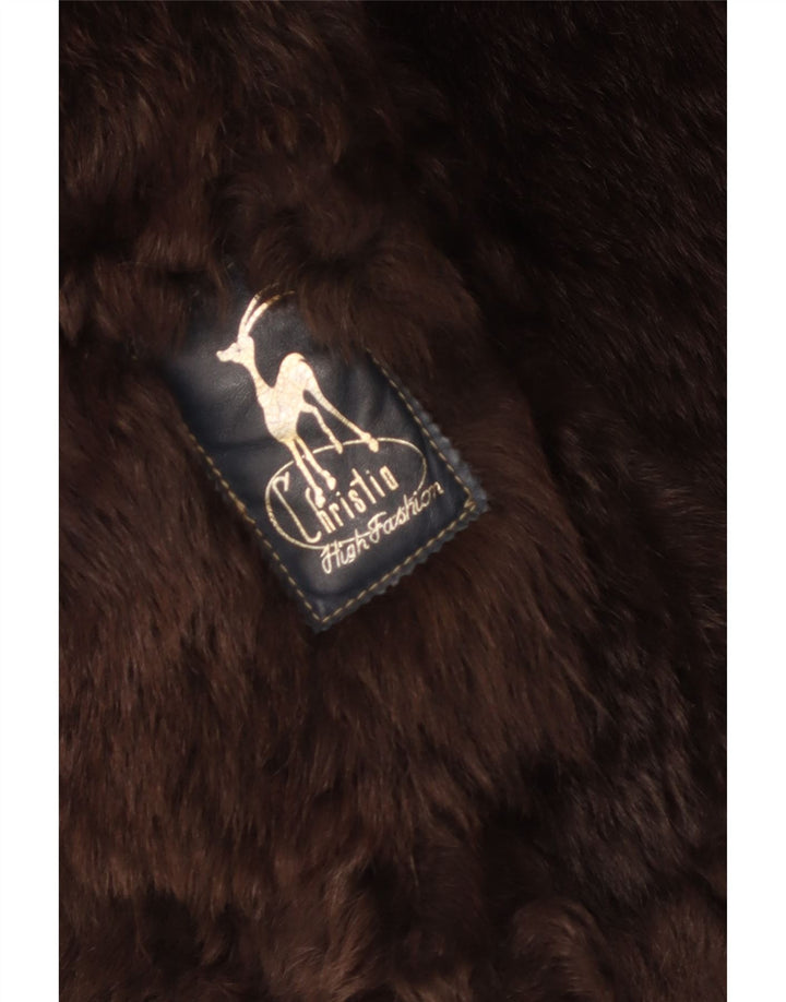 Christia Manteau ouvert en peau de mouton pour femme UK 14 Beige moyen