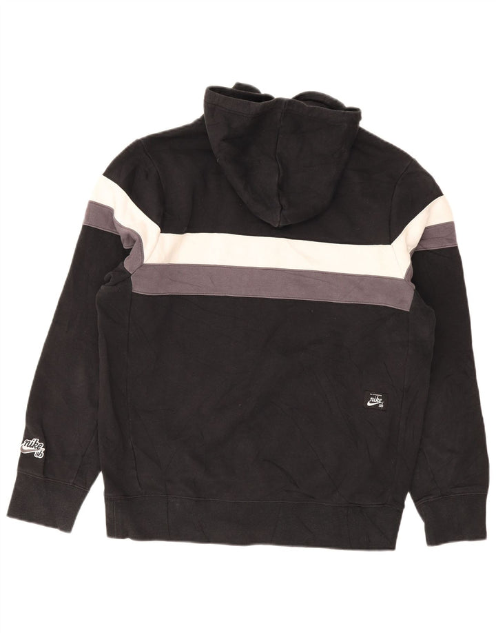 Nike Pull à capuche en coton color block noir moyen pour homme