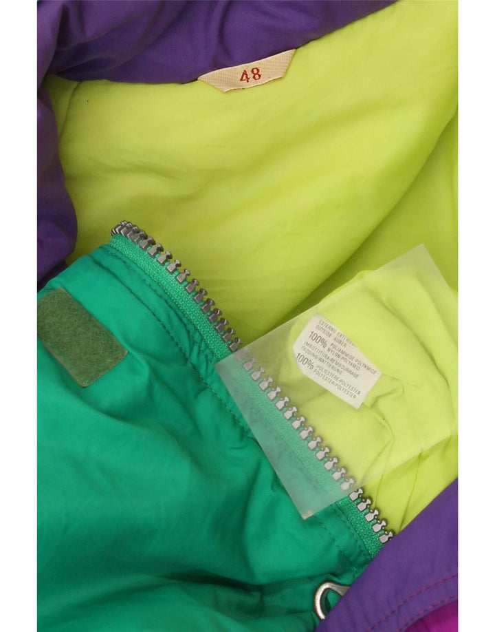 Combinaison de ski femme vintage IT 48 XL Multicolore Colourblock Polyamide