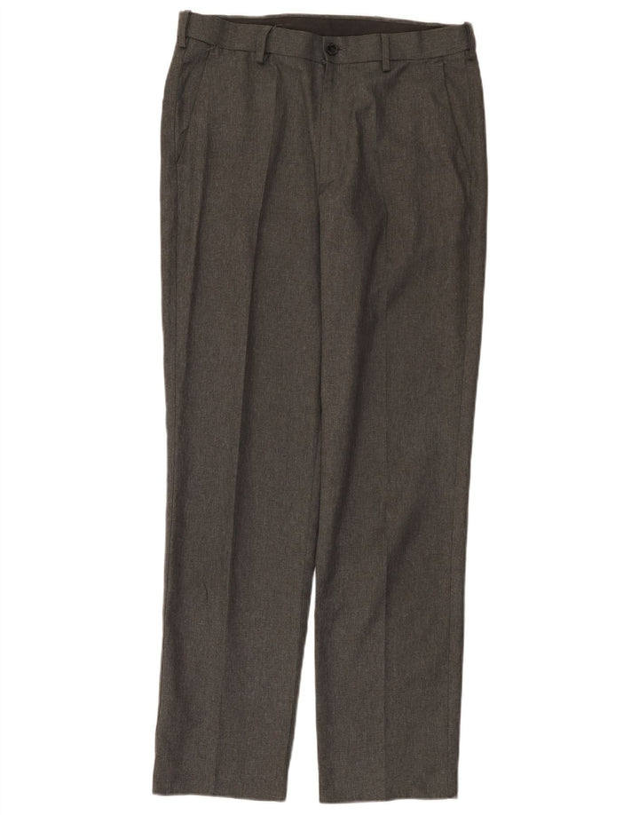 Marks & Spencer Pantalon chino droit coupe droite pour homme W32 L31 Gris