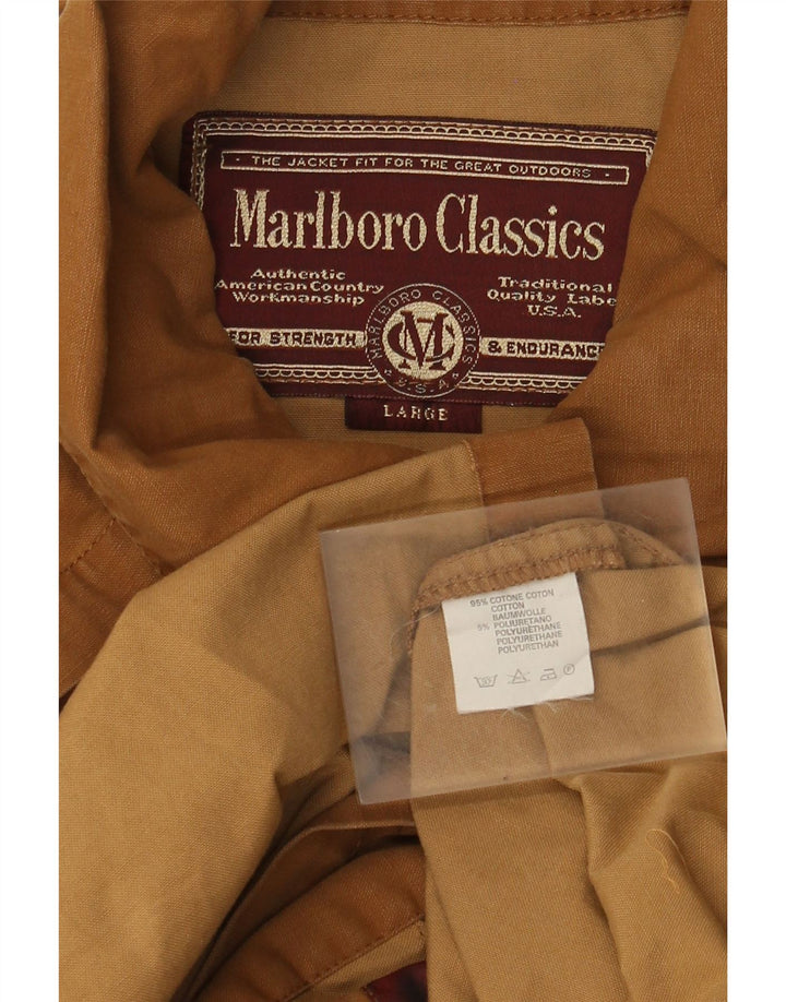 Marlboro Classics Trench Coat Homme UK 40 Grand Coton Marron