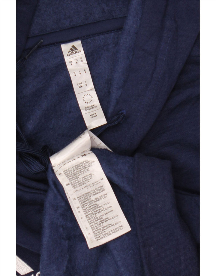 Adidas Pull à capuche pour homme en coton bleu marine moyen