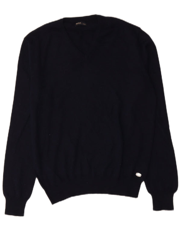 Rifle Pull col V pour homme en acrylique bleu marine Taille L