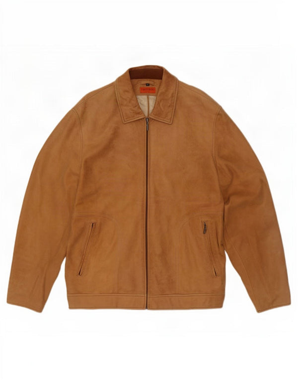 Chevirex Veste en cuir pour homme IT 56 3XL Marron