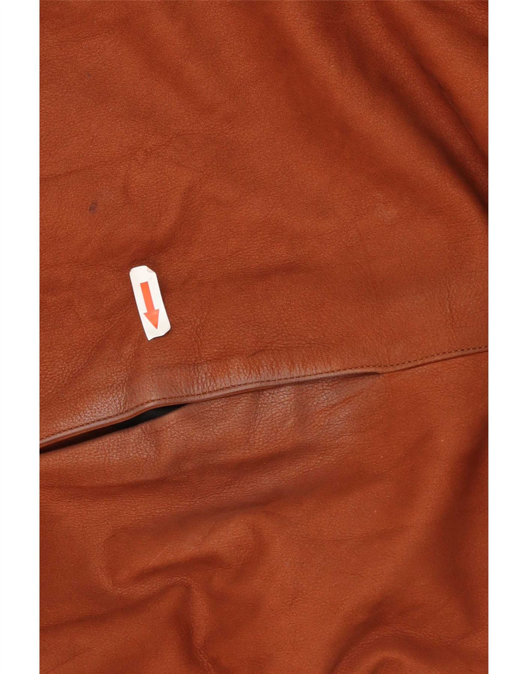 manteau en cuir femme vintage UK 20 2XL Marron