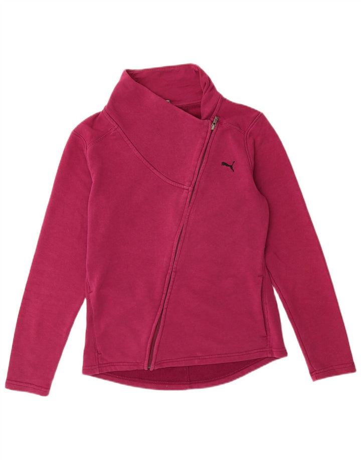 Puma Veste de survêtement pour femme UK 12 Rose moyen Coton