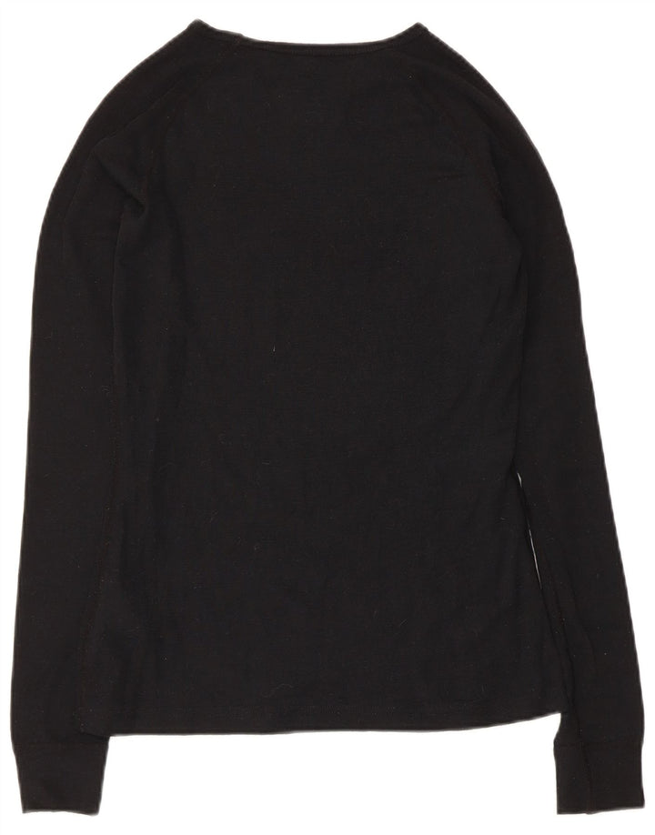 Mountain Warehouse Haut à manches longues pour femme UK 8 Petite laine noire