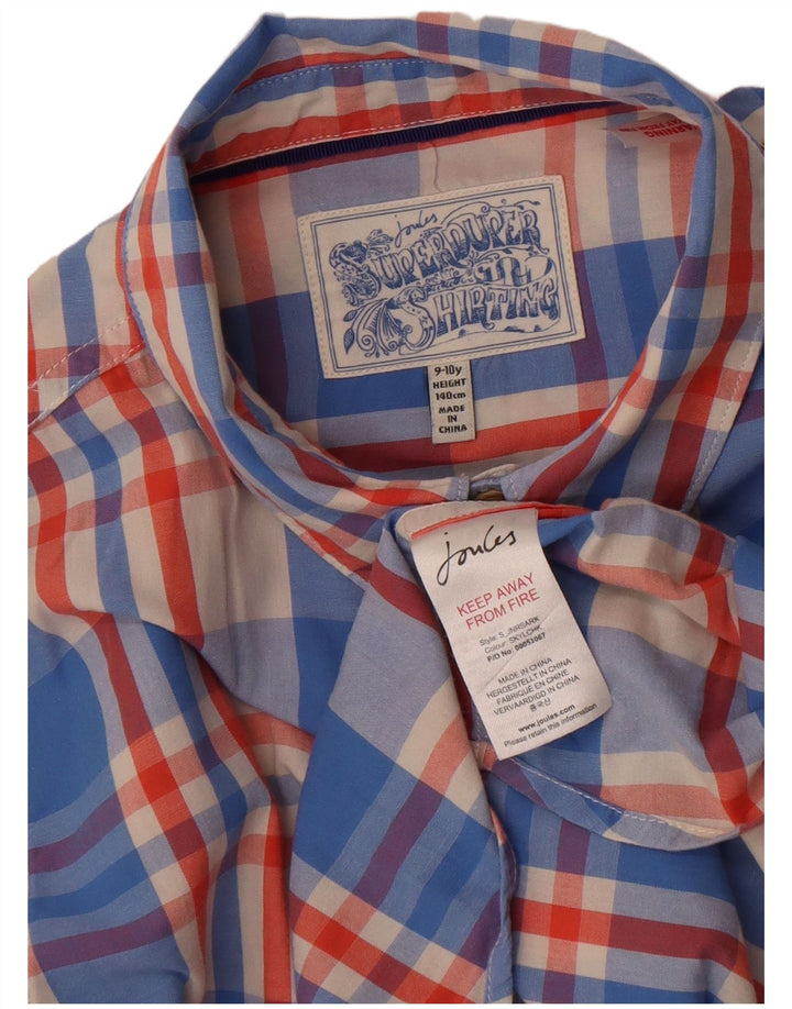 Joules Chemise Garçon 9-10 ans Bleu à Carreaux Coton