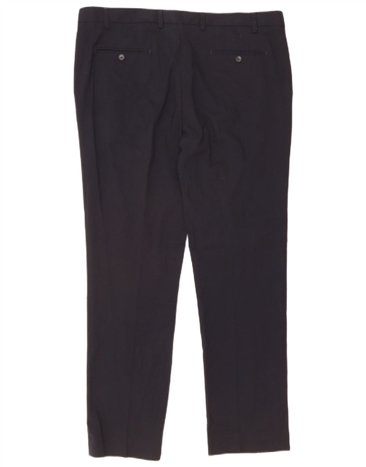 Marks & Spencer Pantalon Chino Slim Homme W40 L33 Bleu Marine Polyester