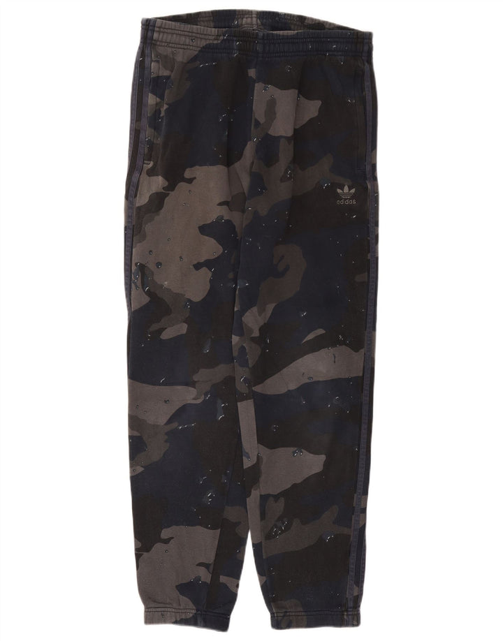 ADIDAS Pantalon de Survêtement Homme Joggers Large Bleu Marine Camouflage Coton