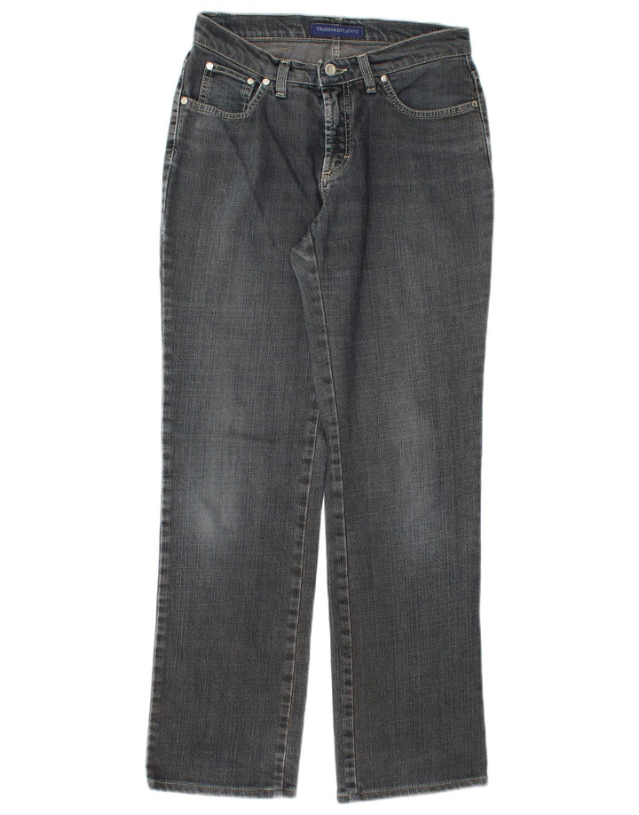 Trussardi Femme Jean Droit W27 L30 Bleu Coton