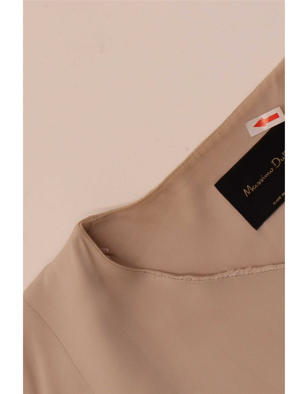Massimo Dutti Veste blazer longue sans manches pour femme UK 14 Beige moyen