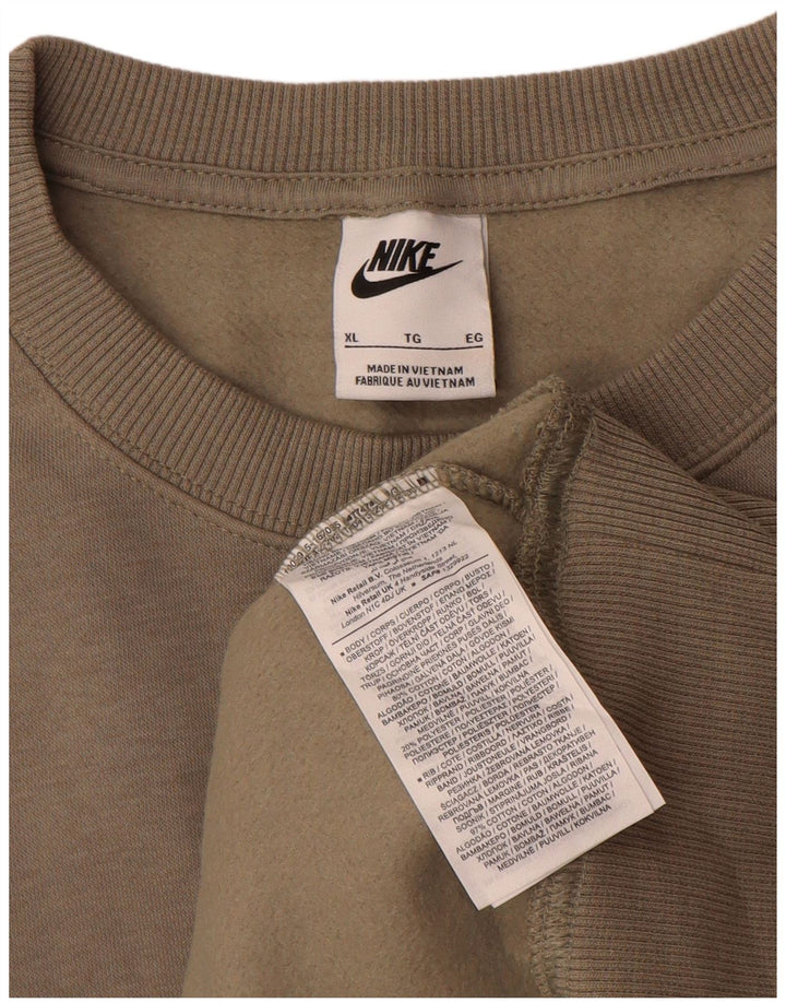 Nike Sweat-shirt pour femme UK 18 XL Gris Coton