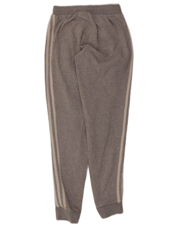 Adidas Pantalon de survêtement pour femme Joggers UK 4 XS Gris chiné en coton