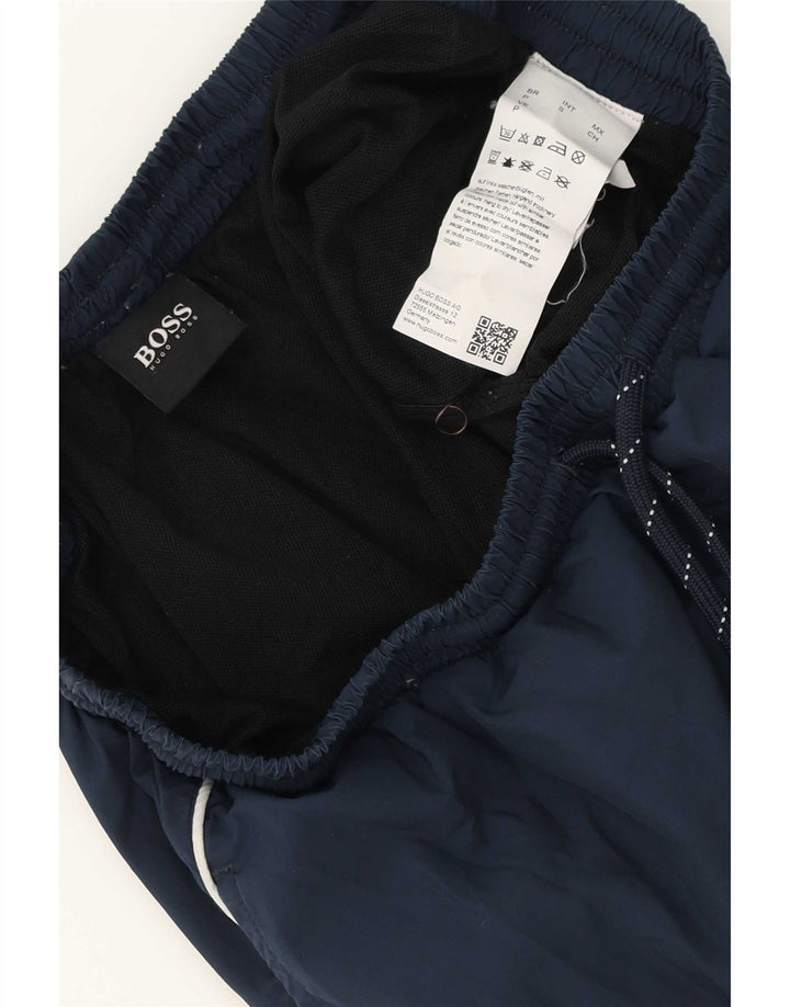 Hugo Boss Short de bain homme petit bleu marine polyester