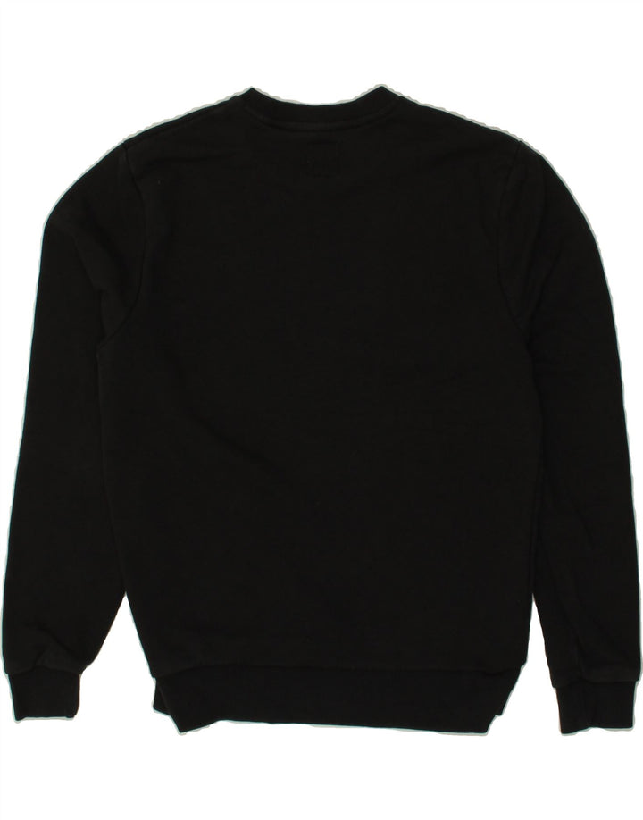 JACK WILLS Mens Graphic Sweatshirt Jumper Small Black Cotton Vintage Jack Wills and Second-Hand Jack Wills from Messina Hembry 