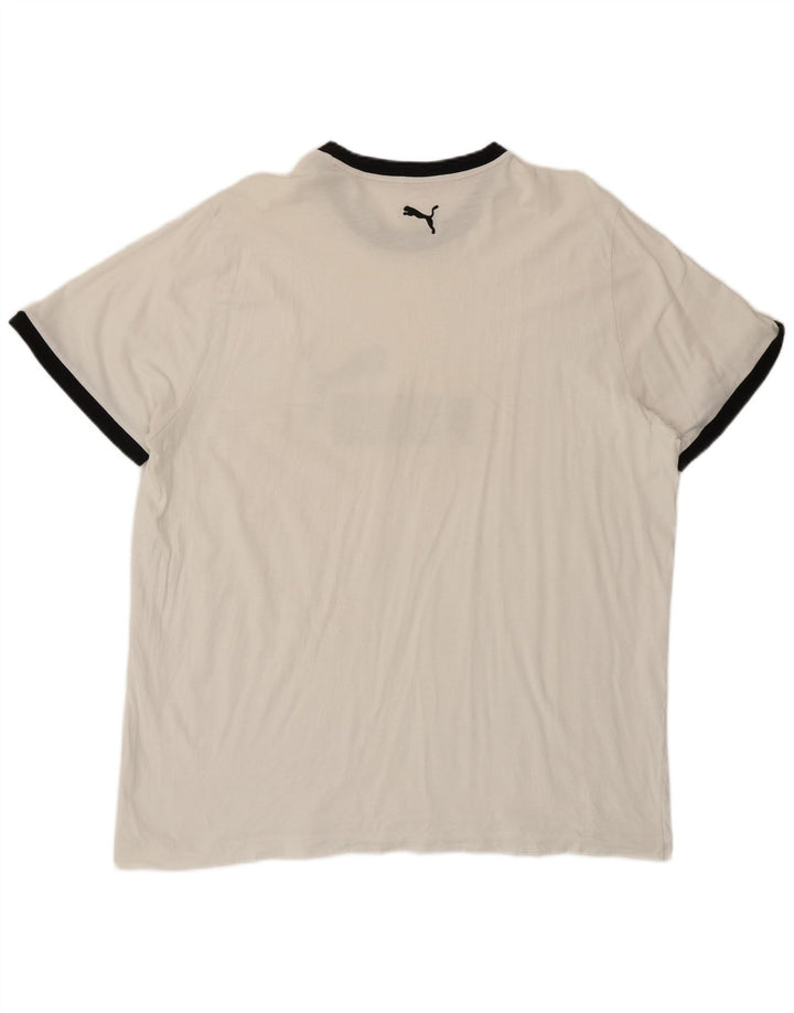 Puma T-shirt graphique pour homme 2XL Blanc