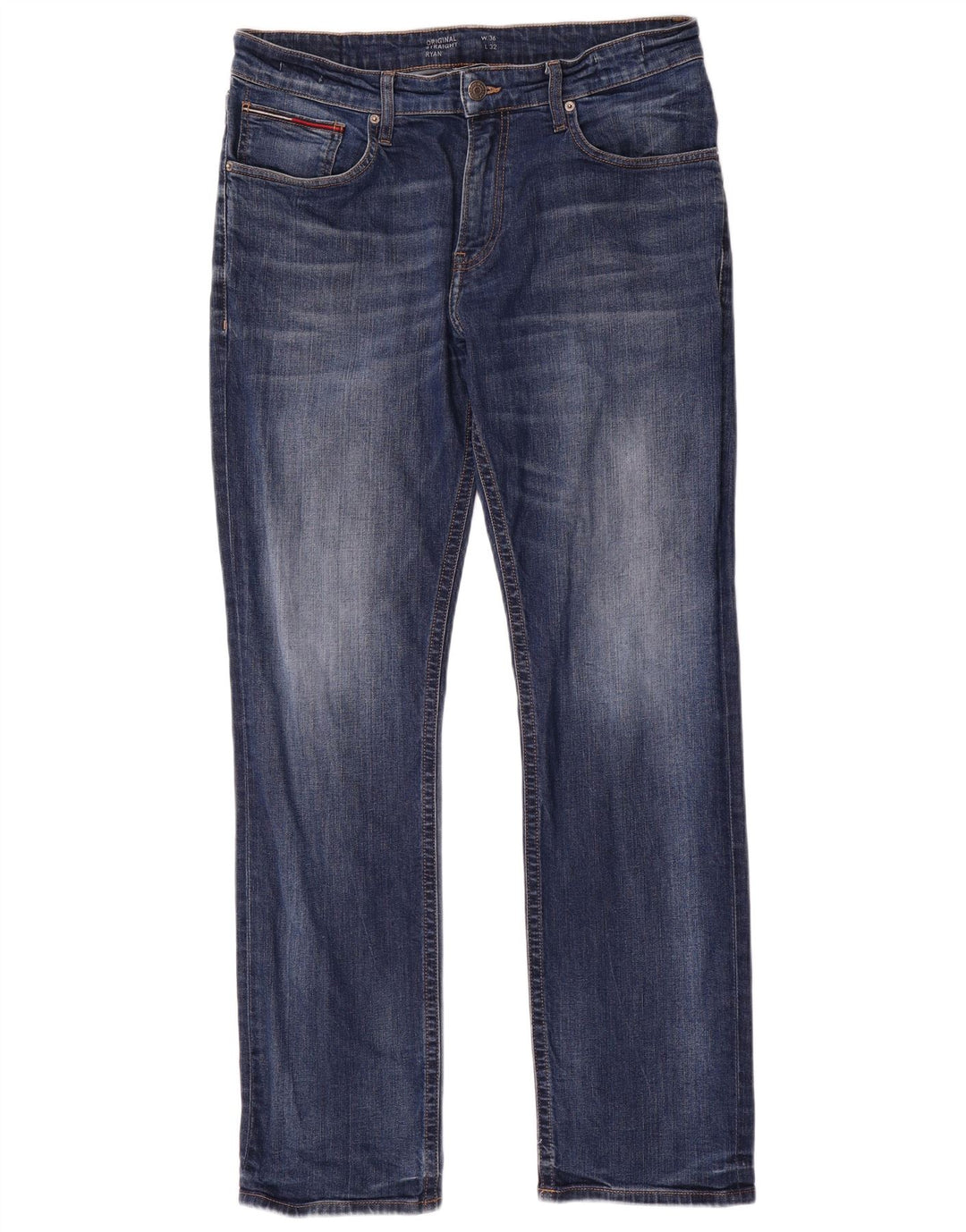 Tommy Hilfiger Jean Droit Ryan Homme W36 L32 Bleu