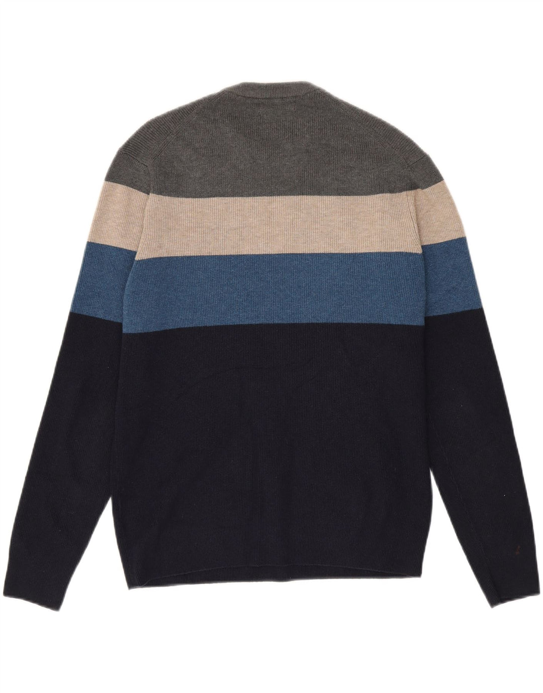 Marks & Spencer Pull à col rond pour homme, grandes rayures multicolores