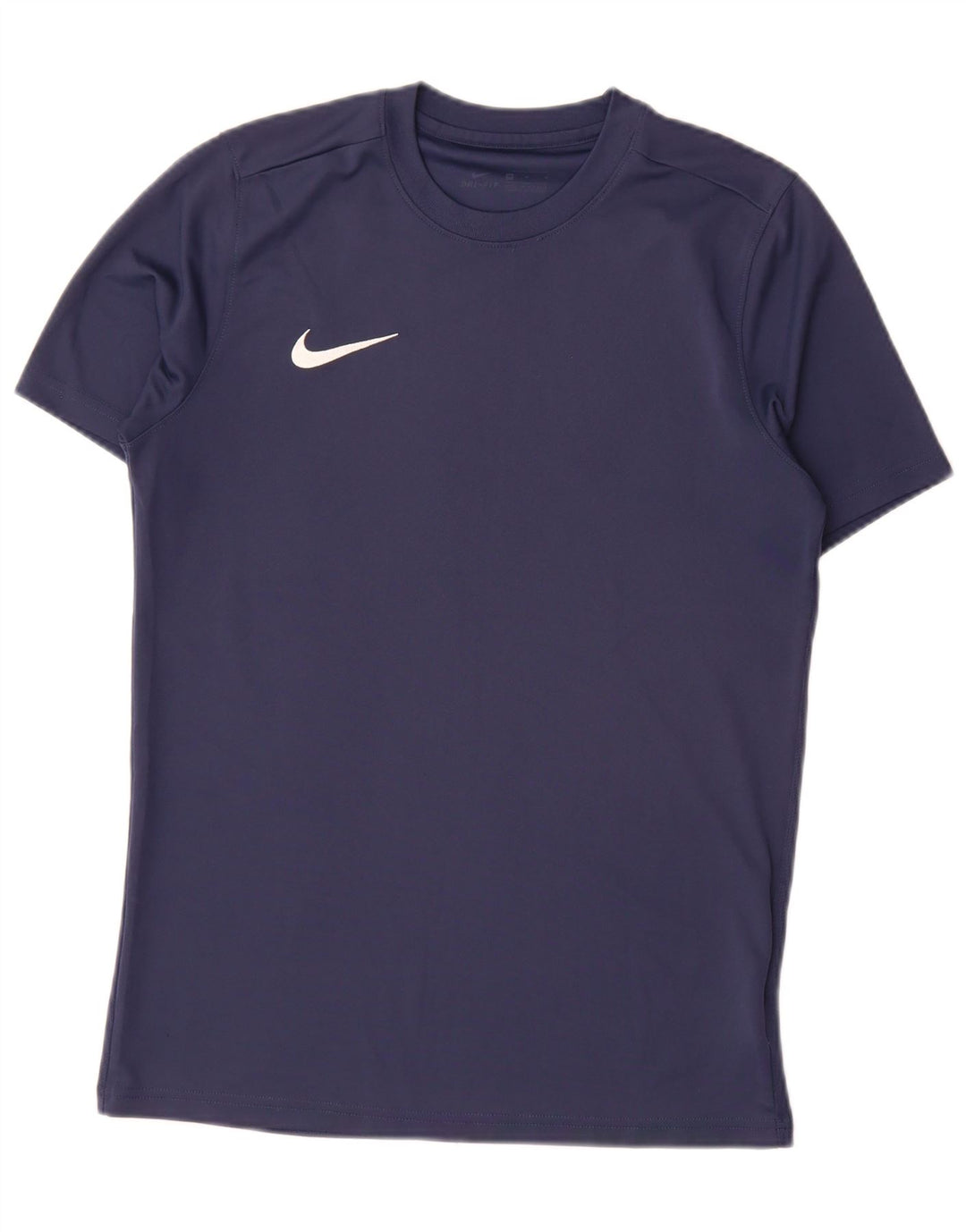 Nike Hommes Dri Fit T-Shirt Haut Bleu Marine Moyen Polyester