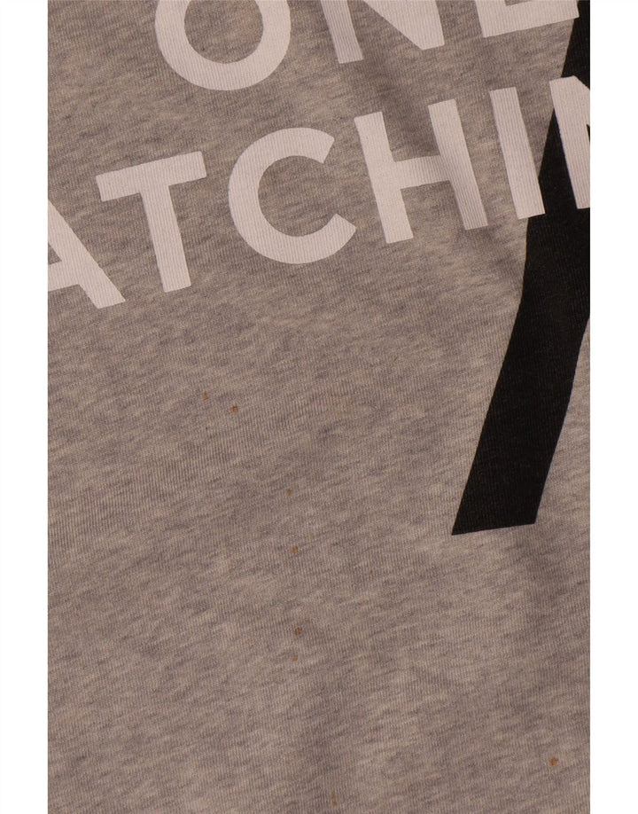 Zara Homme Graphic Sweatshirt Jumper XL Gris Coton