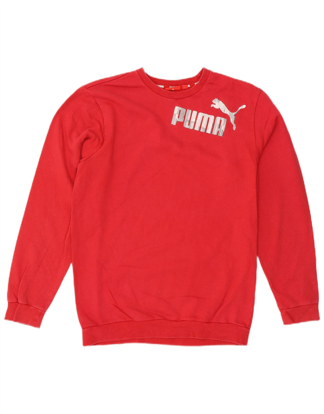 PUMA Sweatshirt Graphique Garçon 15-16 ans Rouge Coton