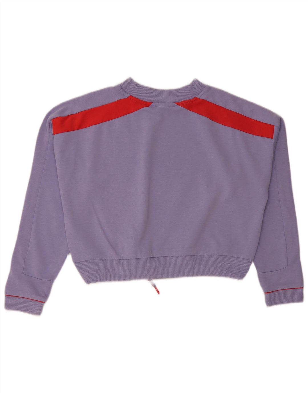 Puma Sweat-shirt surdimensionné graphique pour femme UK 6 XS Violet Colourblock