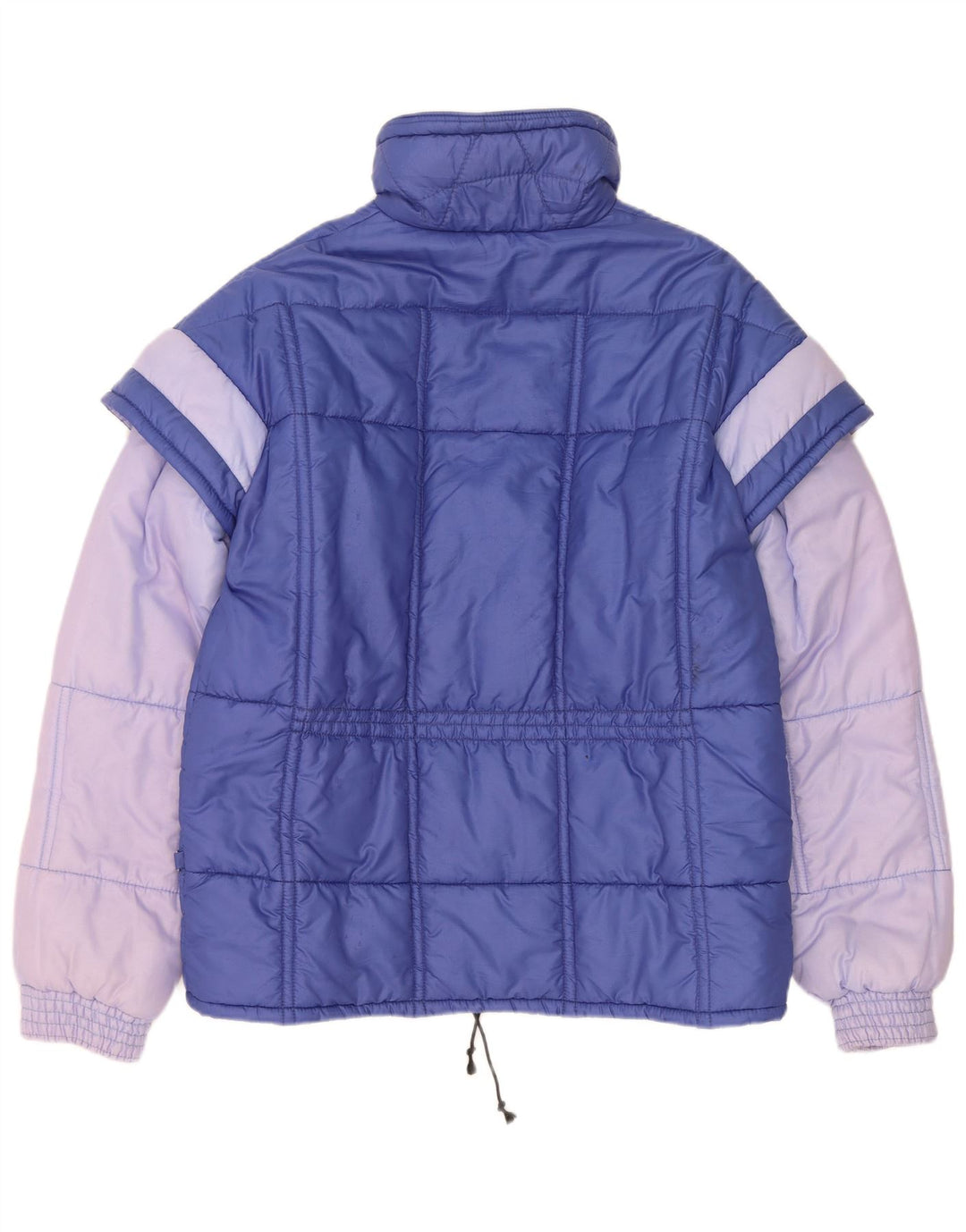 Veste matelassée homme vintage IT 48 Bleu Moyen Colourblock Polyamide