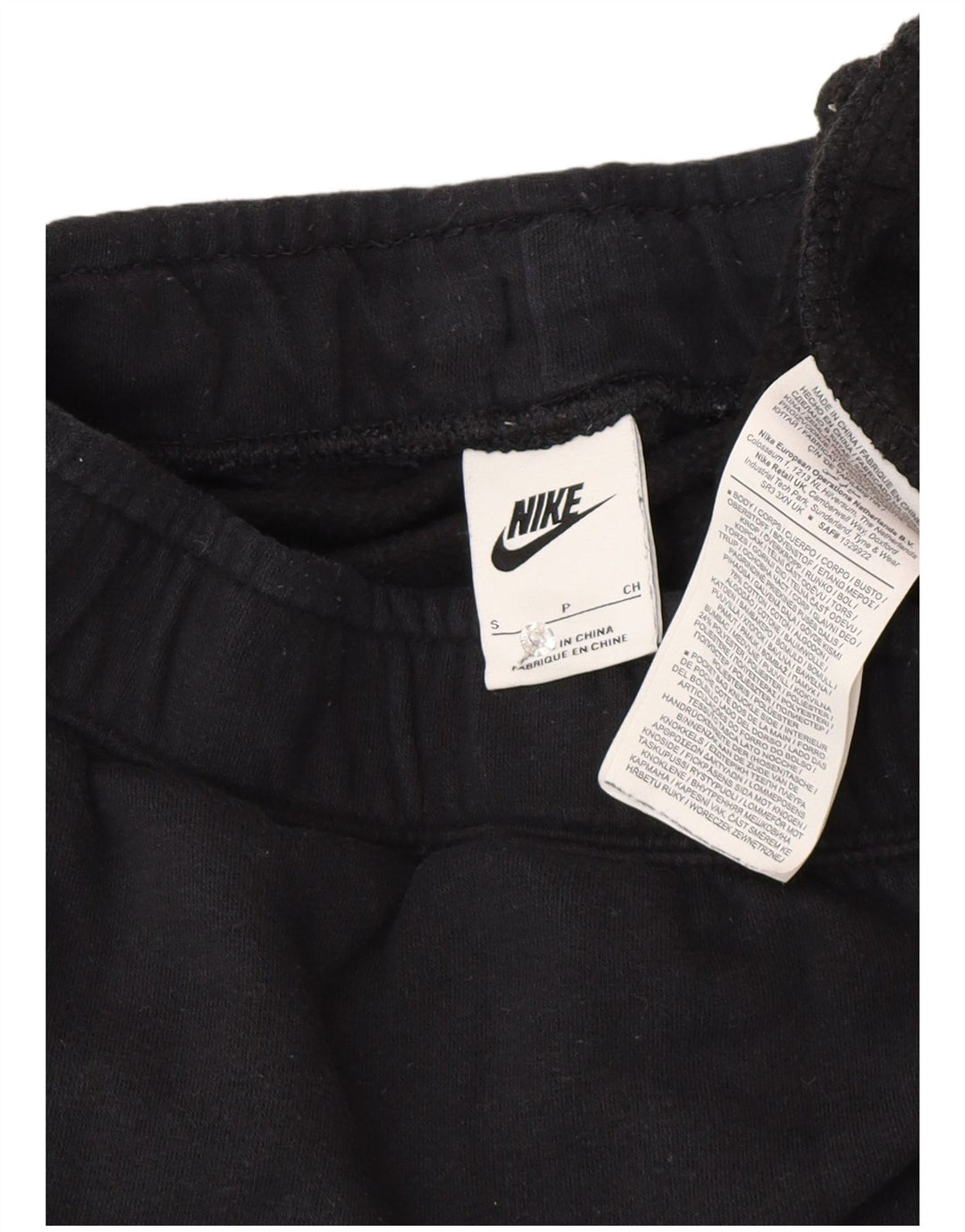 Nike Pantalon de survêtement graphique pour homme Taille S en coton noir