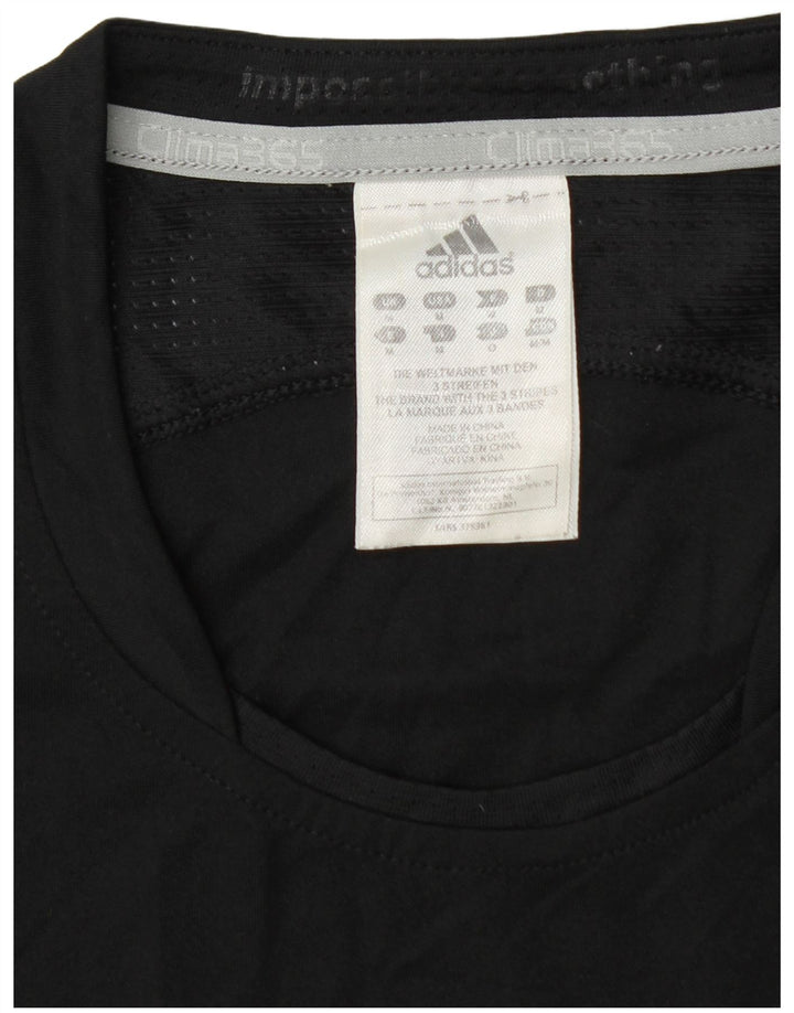 Adidas Hommes Clima 365 Graphic T-Shirt Top Noir Moyen Polyester
