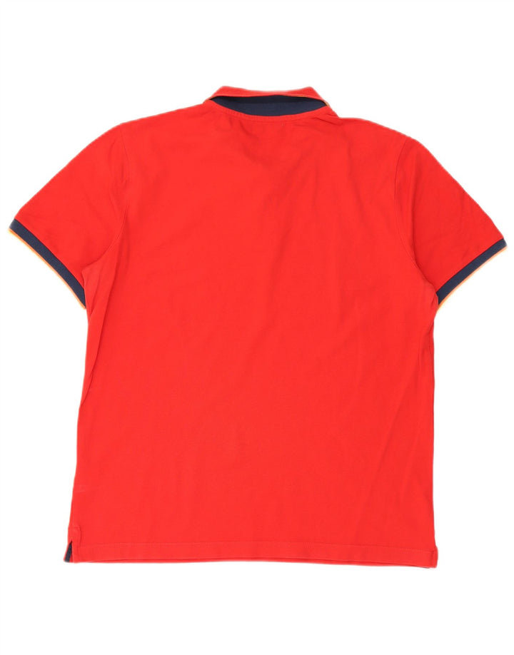 K-Way Polo Homme Grand Rouge Colorblock Coton