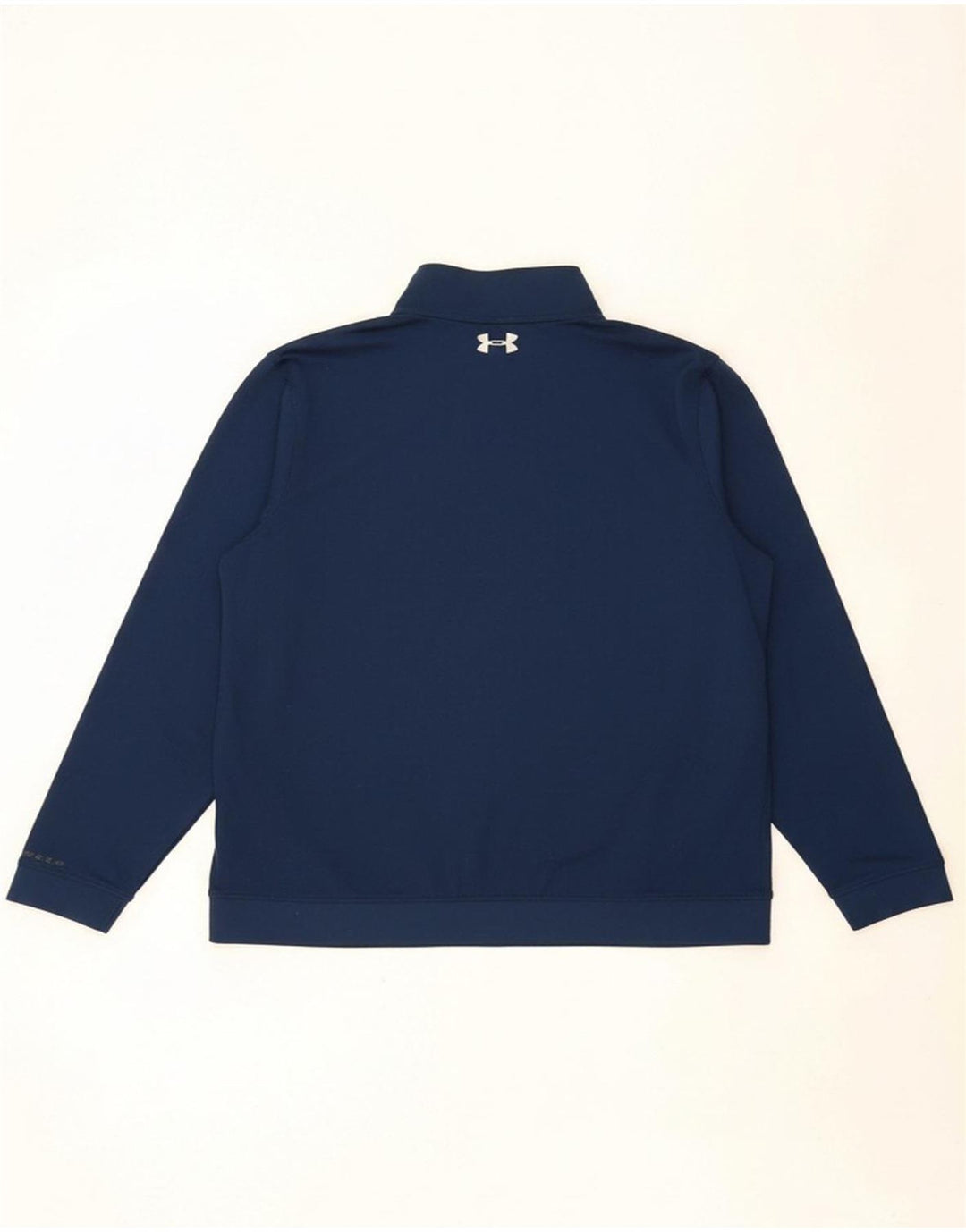 UNDER ARMOUR Mens Pullover Tracksuit Top Medium Navy Blue Colourblock