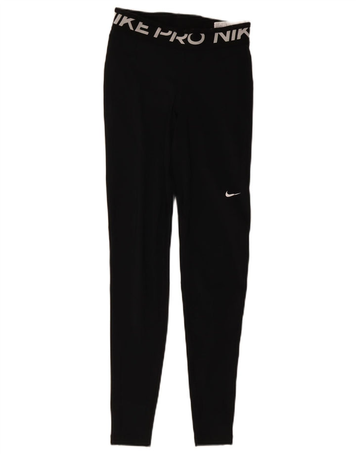 Legging Nike Dri Fit Graphic pour femme UK 4 XS Noir Polyester