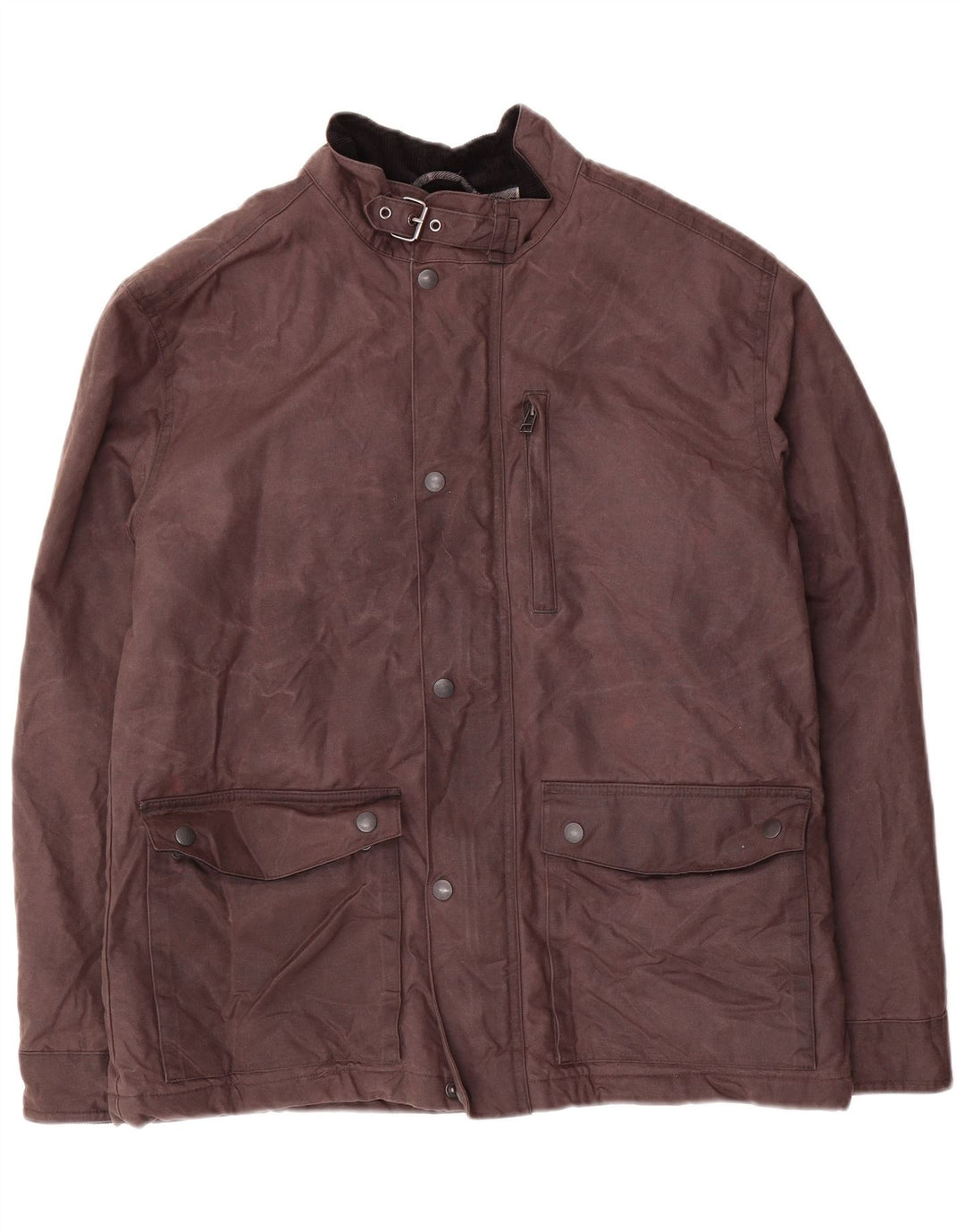 Marks & Spencer Veste en coton ciré pour homme UK 38 Marron moyen