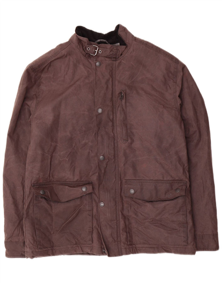 Marks & Spencer Veste en coton ciré pour homme UK 38 Marron moyen